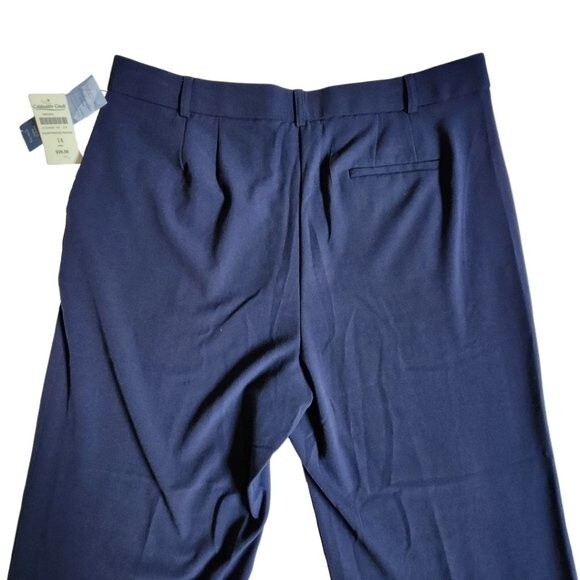 Coldwater Creek blue Willow Wide Leg Trouser Dress pants sz 14 MISSES - Picture 4 of 12